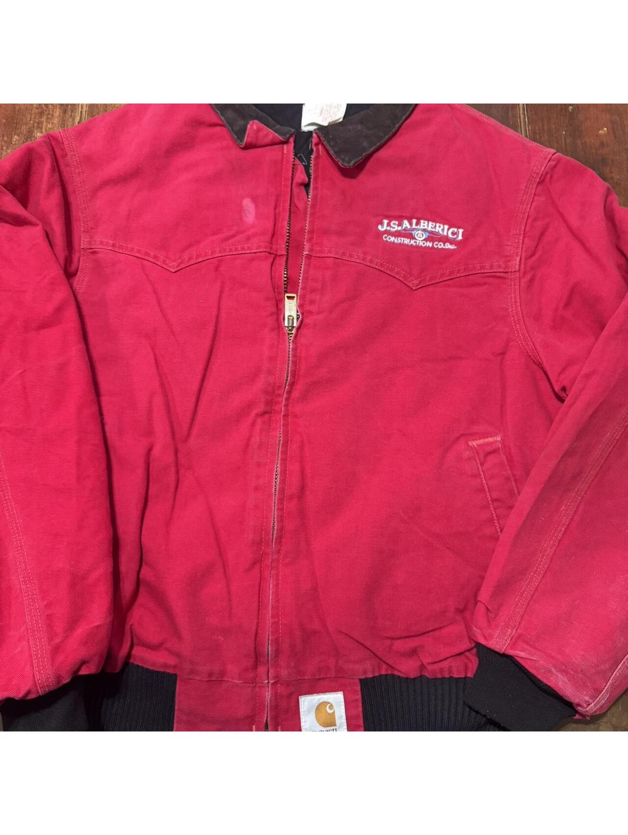 Vintage Red Santa Fe Carhartt Jacket Jq2100 Jq2100 Htf Read